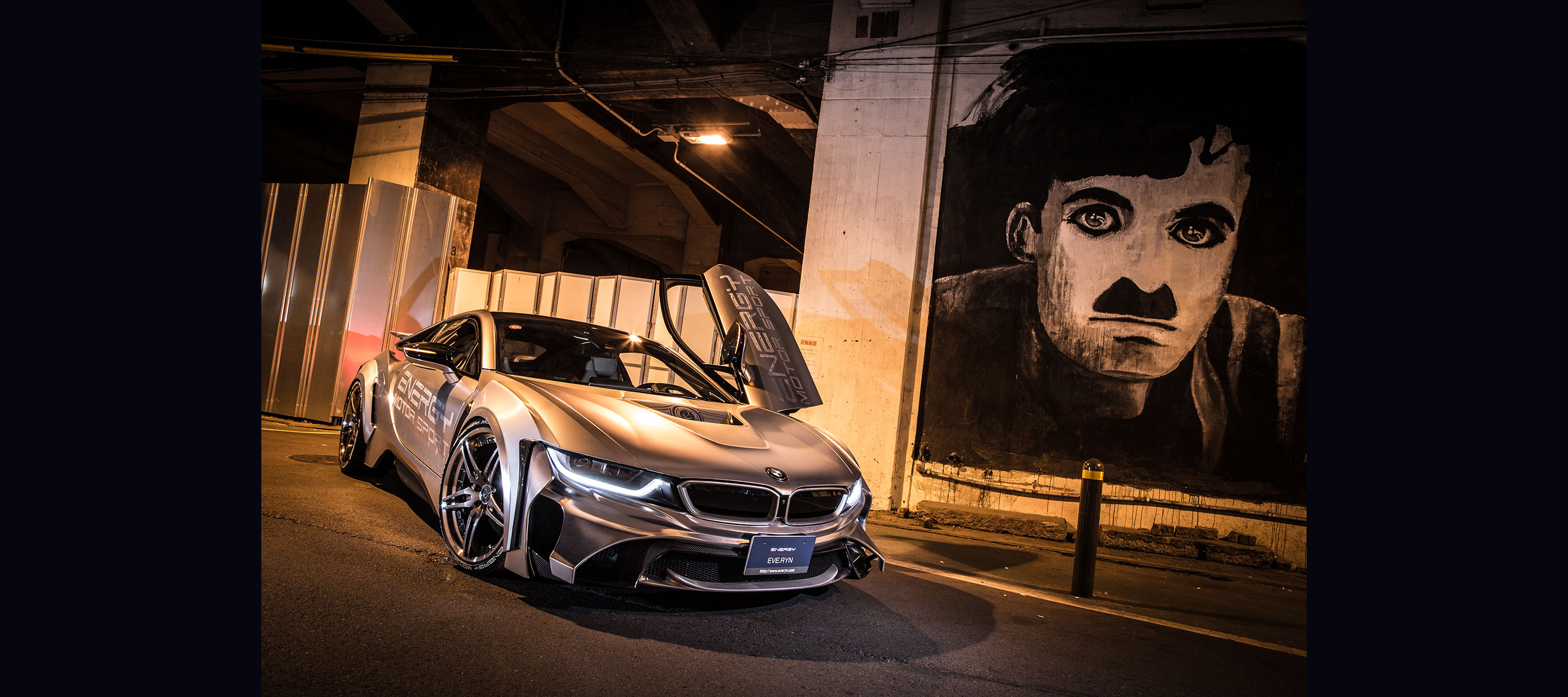BMW i8 silver wrapping10