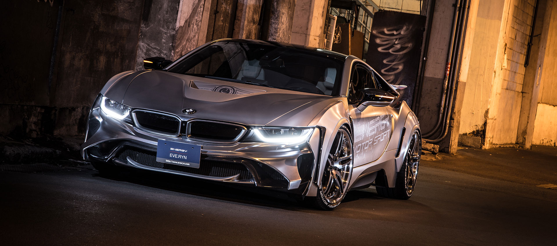 BMW i8 silver wrapping14