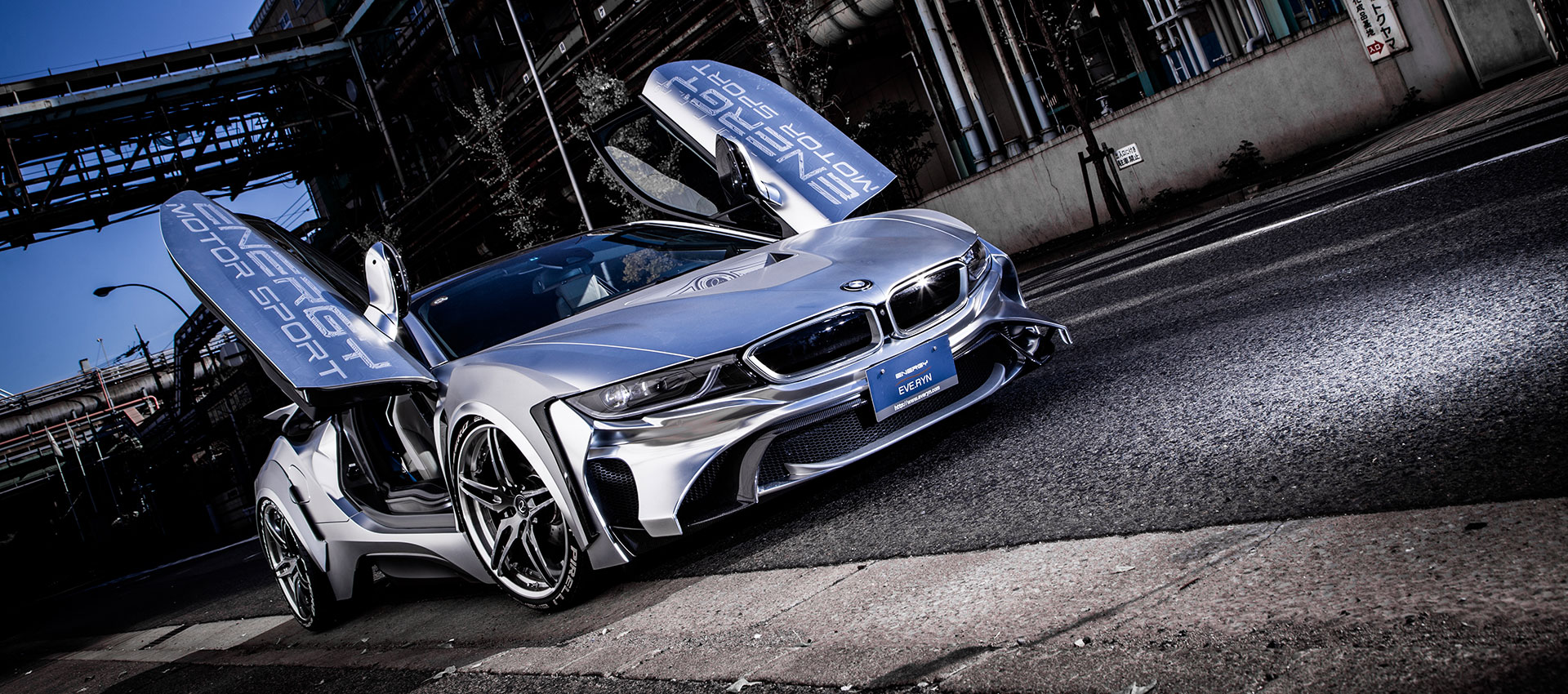 BMW i8 silver wrapping17